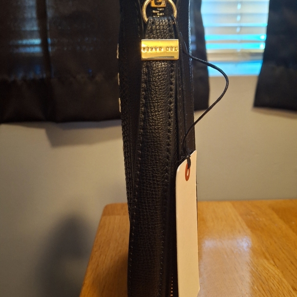 Ted Baker London Raffia Clutch Leather Trim Wristlet - Picture 3 of 13